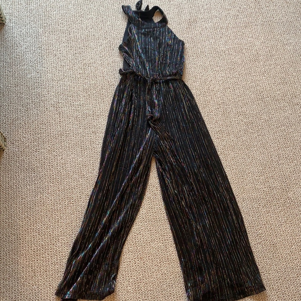 Black sparkly romper